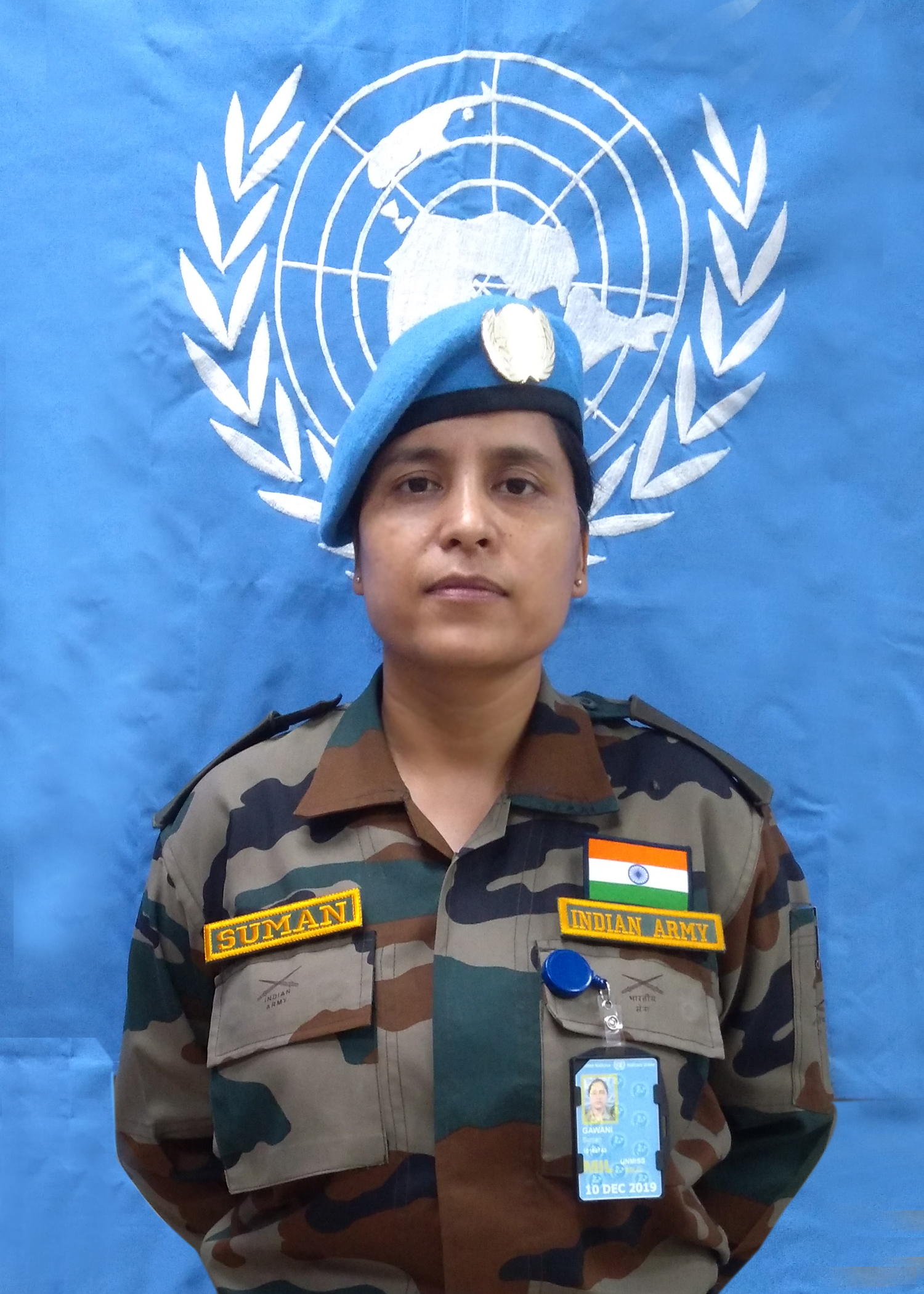 भारतीय सेना की अधिकारी मेजर सुमन गवानी को संयुक्‍त राष्‍ट्र अवार्ड