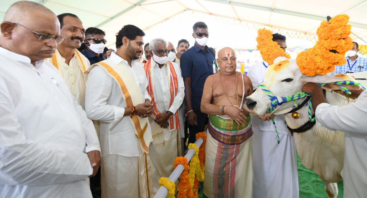 मकर संक्रांति के मौके पर मुख्यमंत्री ने गौ पूजा कार्यक्रम में लिया हिस्सा